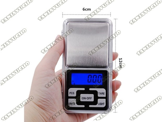 &uu MINI BALANZA DIGITAL GRAMERA 0.01 A 200 GRS (095)